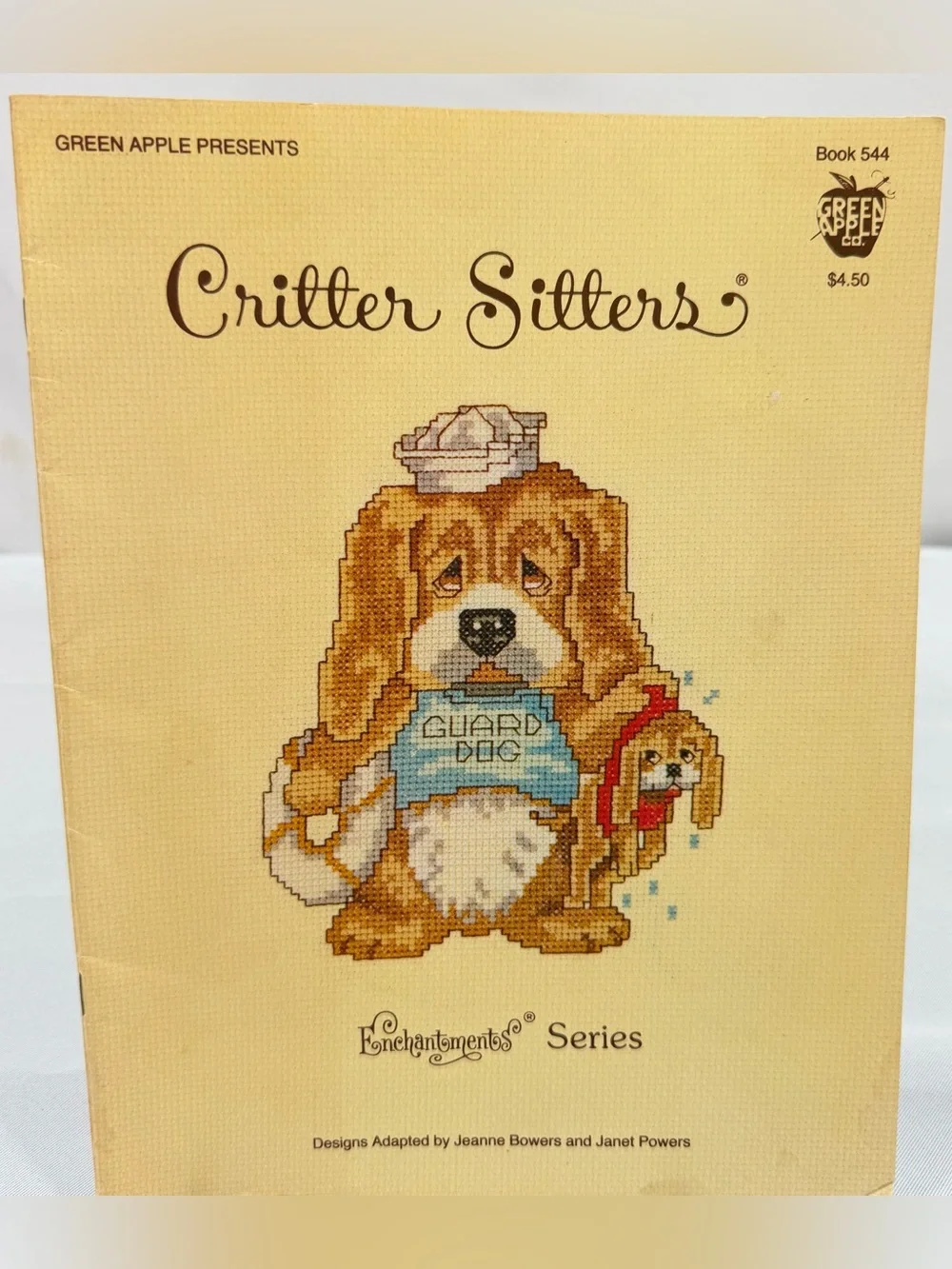 Critter Sitters Cross Stitch Patterns Green Apple Enchantment Series Vintage